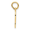14k Yellow Gold Textured Textured Back Peace Birth With Heart Charm Pendant