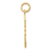 14K Yellow Gold Solid Musical Treble Clef Note Fancy Charm Pendant For Necklace