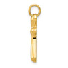 Men's Ladies 14K Yellow Gold Solid Polish Freeform Cross Religious Charm Pendant