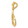 14K Yellow Gold Polished Solid & Casted Freeform Shaped Omega Chain Slide