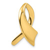 14K Yellow Gold Polished Solid & Casted Omega Slide Fits up to 4mm Necklace