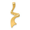 14K Yellow Gold Freeform Omega Slide w/ Hidden Bail Fits up to 3mm Necklace