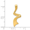 14K Yellow Gold Freeform Omega Slide w/ Hidden Bail Fits up to 3mm Necklace