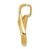 14K Yellow Gold Polished & Casted Reversible Omega Slide Fits up to 6mm Necklace