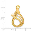 14K Yellow Gold Polished & Casted Reversible Omega Slide Fits up to 6mm Necklace