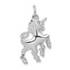 14k White Gold Polished Casted Beautiful Unicorn Horse Charm Pendant