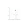 Gent's Ladies 14K White Gold Latin Casted Crucifix Cross Religious Charm Pendant