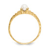 14K Yellow Gold 3mm FWC Pearl Birthstone Baby Ring Size 3 Madi K Childs Jewelry