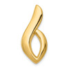 14K Yellow Gold Polished Either Style Omega Slide Fashion Pendant For Necklace