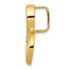 14K Yellow Gold Polished Either Style Omega Slide Fashion Pendant For Necklace
