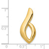 14K Yellow Gold Polished Either Style Omega Slide Fashion Pendant For Necklace