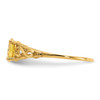 14K Yellow Gold Synthetic Citrine Stone Baby Ring Size 5 Madi K Kid's Jewelry
