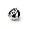 Football Kids Bead .925 Sterling Silver Antique Finish Reflection Beads