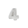 Number 4 Kids Bead .925 Sterling Silver Reflection Beads