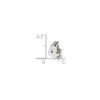 Number 4 Kids Bead .925 Sterling Silver Reflection Beads