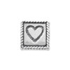 Faith Hope & Love Trilogy Bead .925 Sterling Silver Antiqued Reflection Beads