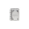 Book Bead .925 Sterling Silver Antique Finish Reflection Beads