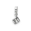 Love Story Book Dangle Bead .925 Sterling Silver Antique Reflection Beads