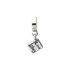 Love Story Book Dangle Bead .925 Sterling Silver Antique Reflection Beads
