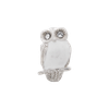 CZ Enamel Wise Owl Bead .925 Sterling Silver Antique Reflection Beads