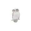CZ Enamel Wise Owl Bead .925 Sterling Silver Antique Reflection Beads