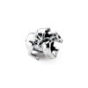 Race Horse Bead .925 Sterling Silver Antiqued Reflection Beads