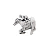 Race Horse Bead .925 Sterling Silver Antiqued Reflection Beads