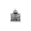 Taj Mahal Bead .925 Sterling Silver Antiqued Finish Reflection Beads