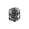 Rose Bali Bead .925 Sterling Silver Antiqued Reflection Beads