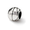 Basketball Bead .925 Sterling Silver Antique Finish Reflection Beads