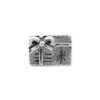 Christmas Present Kids Bead .925 Sterling Silver Antique Finish Reflection Beads