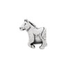 Horse Bead .925 Sterling Silver Antique Finish Reflection Beads