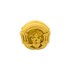Claddagh Bead .925 Sterling Silver & Gold Plated Reflection Beads