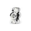 Crystals from Swarovski April Birthday Bead Sterling Silver Reflection Beads