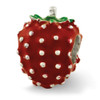 Strawberry Kids Bead .925 Sterling Silver Enamel Reflection Beads