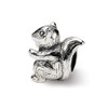 Squirrel Kids Bead .925 Sterling Silver Antique Finish Reflection Beads