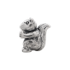 Squirrel Kids Bead .925 Sterling Silver Antique Finish Reflection Beads