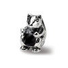 Squirrel Kids Bead .925 Sterling Silver Antique Finish Reflection Beads