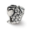 Grapes and Glasses Bead .925 Sterling Silver Antique Finish Reflection Beads
