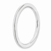 Sterling Silver Stackable Expressions White Enameled 1.5mm Ring Sizes 5 to 10