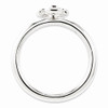 Sterling Silver Stackable Expressions Created Ruby Cross Ring Sizes 5 to 10