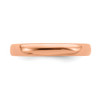 Sterling Silver Stackable Expressions Rose Plated Polished 3.25mm Ring Sz 5 - 10