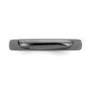 Sterling Silver Stackable Expression Black Plated Polished 3.25mm Ring Sz 5 - 10