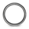 Sterling Silver Stackable Expressions Black Plated 3.25mm Flat Ring Size 5 to 10