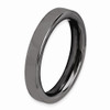 Sterling Silver Stackable Expressions Black Plated 3.25mm Flat Ring Size 5 to 10