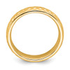 Sterling Silver Stackable Expressions Gold Plated 4.25mm Pattern Ring Sz 5 to 10