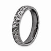 Sterling Silver Stackable Expressions Black Plated 4.25mm Pattern Ring Sz 5 - 10