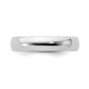 Sterling Silver Stackable Expressions Rhodiumed 4.25mm Polished Ring Sz 5 to 10