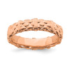 Sterling Silver Stackable Expressions Rose Plated Fancy Pattern Ring Size 5 - 10