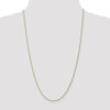 14k Yellow Gold 1.15mm Machine Made Solid Rope Chain 14" - 24"